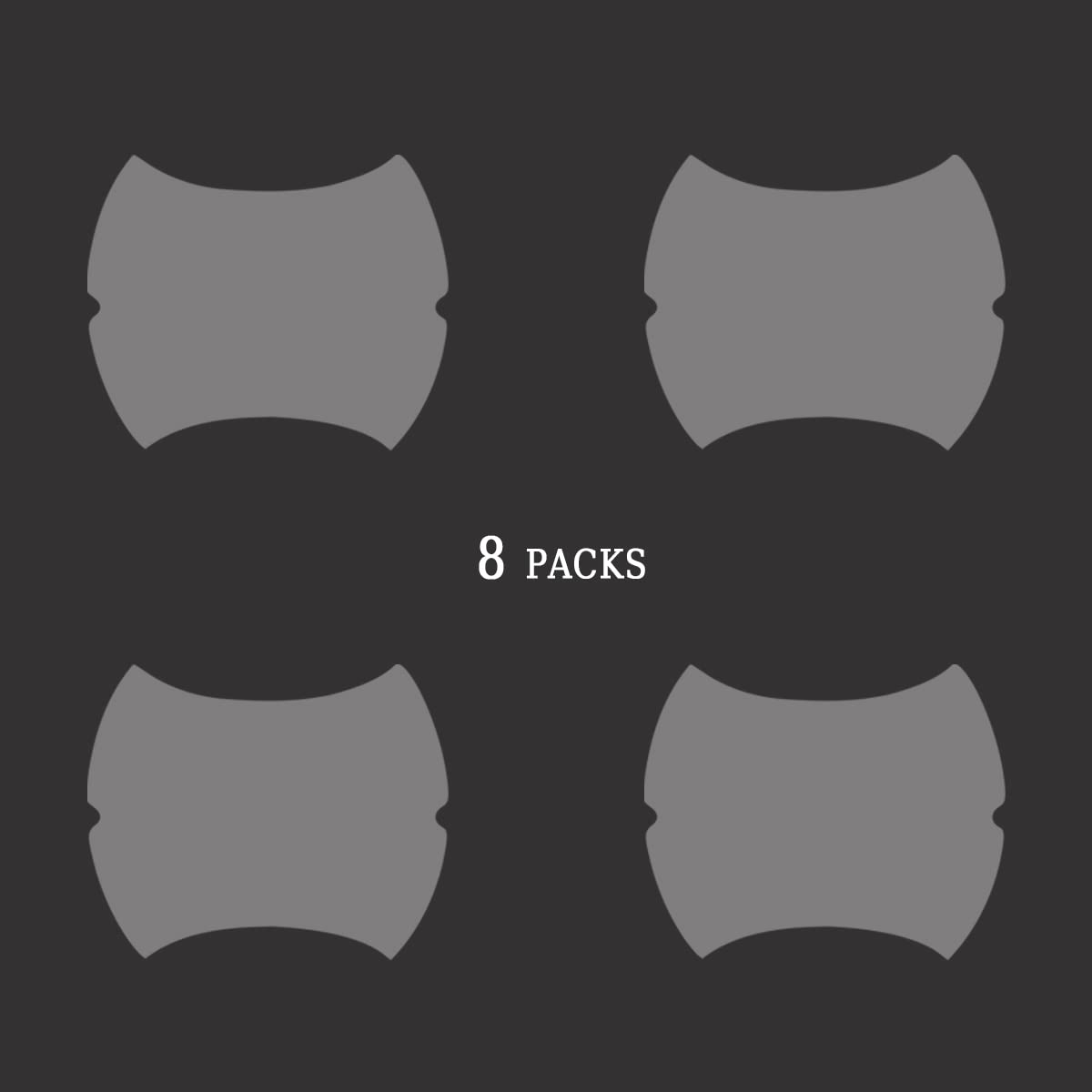 4PCS Sticker, Carbon Fiber Anti-Scratches Car Door Cup Protector, Non-Marking Auto Door Handle Protective Film, Universal for Most Car Handles (Black/4PCS)